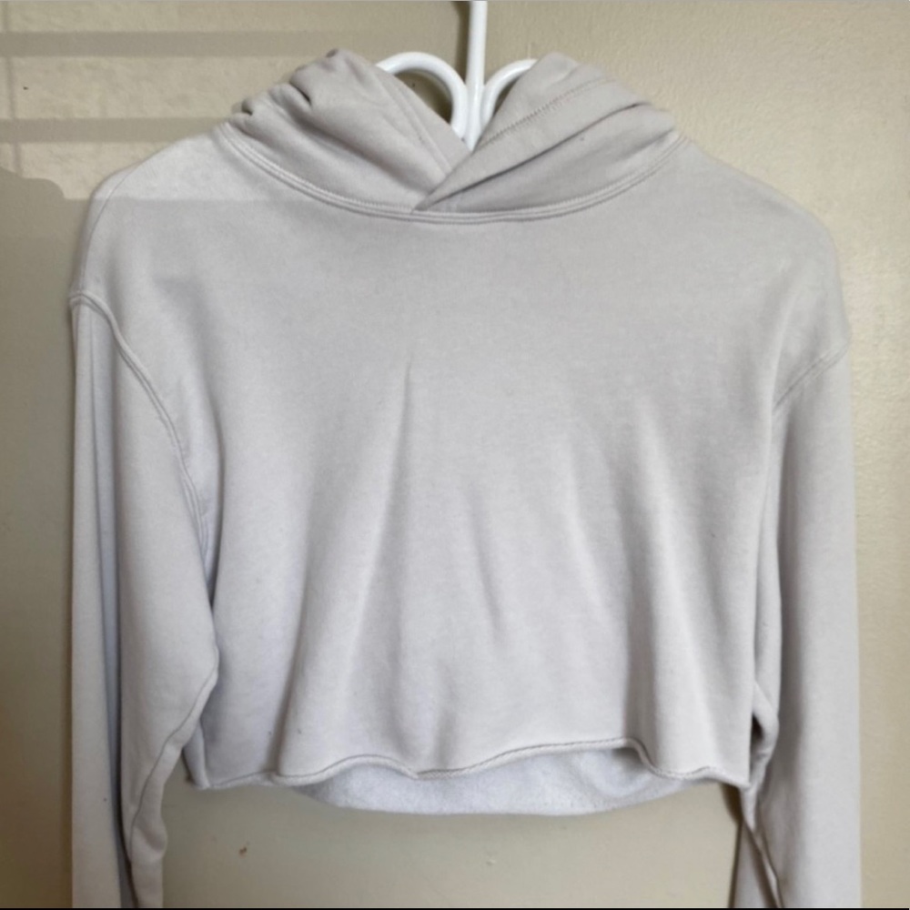 AIRFY FLEECE PERFECT CROPPED HOODIE